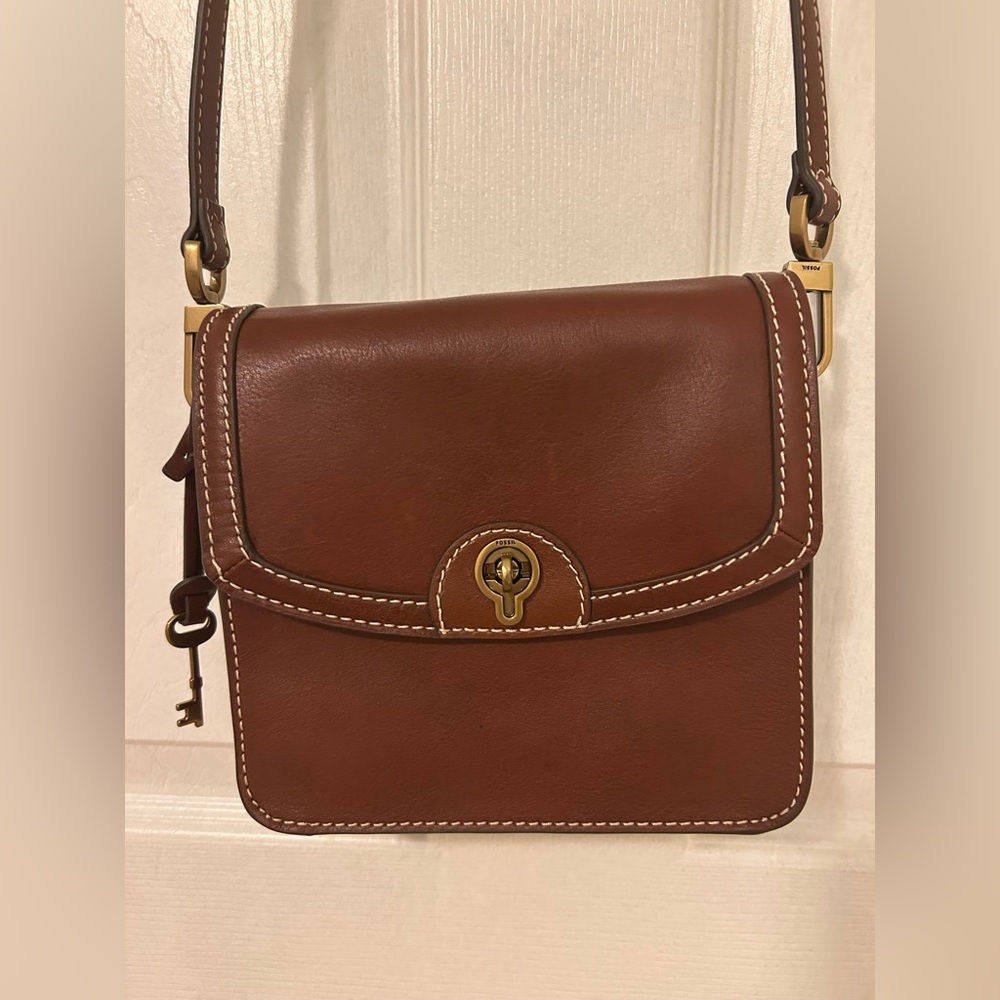 Fossil Brown Crossbody Bag